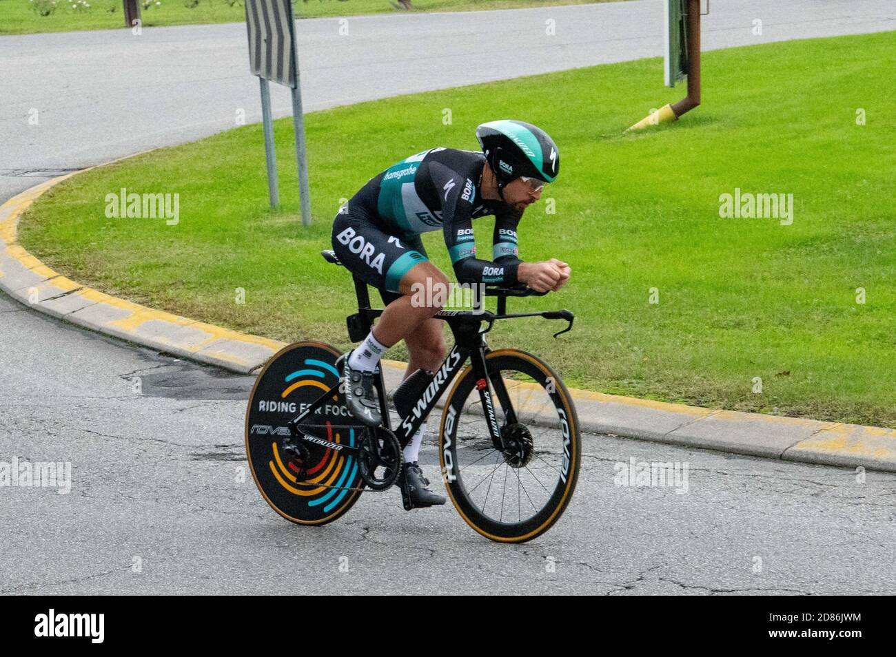 Peter Sagan, Bora-Hansgrohe during Cernusco sul Naviglio - Milano, Giro d'Italia, cernusco sul naviglio, Italy, 25 Oct 2020 Credit: LM/Silvia Colombo Stock Photo