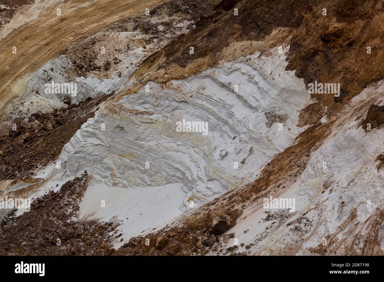 White and brown sand texture Embossed sand structure Stock Photo