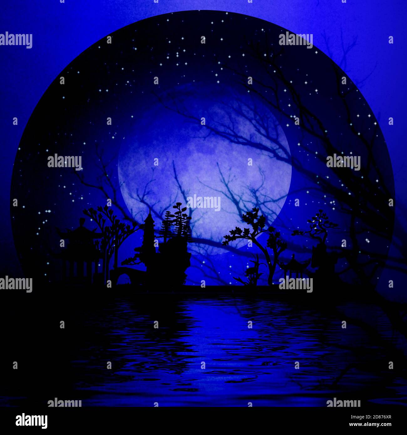 Mystic lake landscape 3d hi-res stock photography and images - Alamy