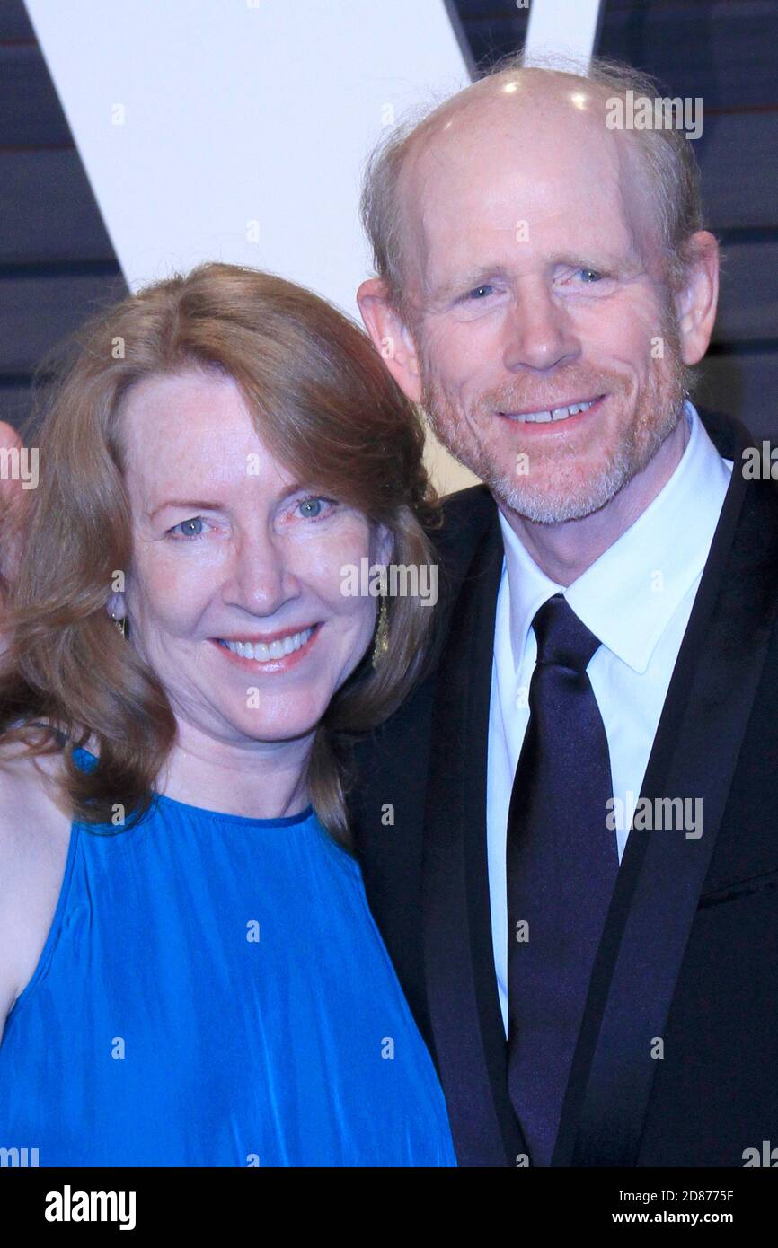 LOS ANGELES - FEB 26: Cheryl Howard, Ron Howard at the 2017 Vanity Fair