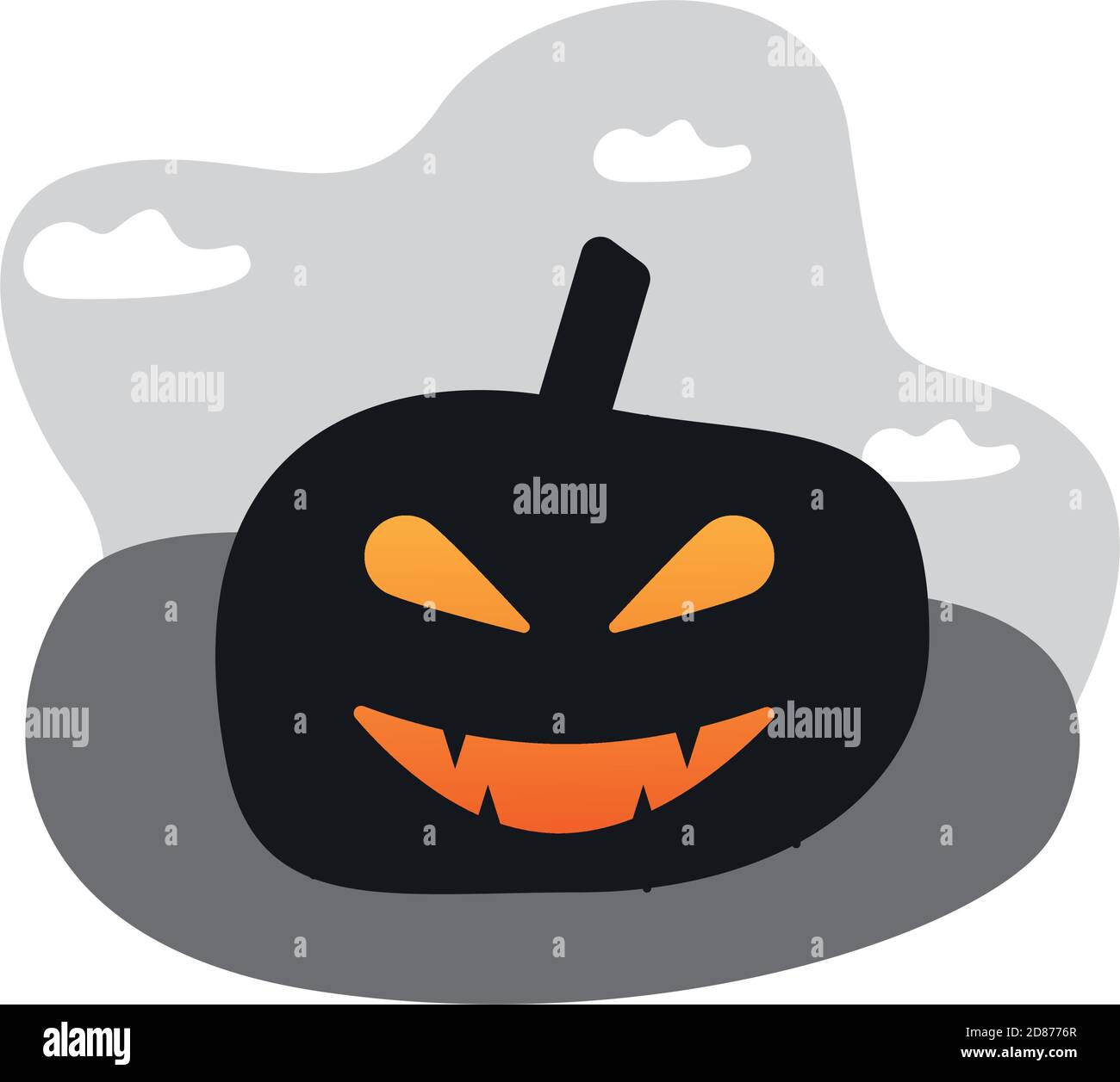 halloween pumpkin face lantern icon vector illustration design Stock ...