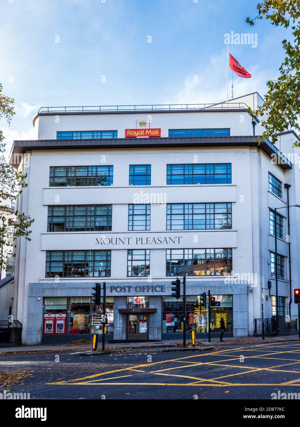 Mount Pleasant Post Office London -  part of the Royal Mail Mount Pleasant Mail Centre, Clerkenwell, London. Architect: Albert Myers opened 1937 Stock Photo
