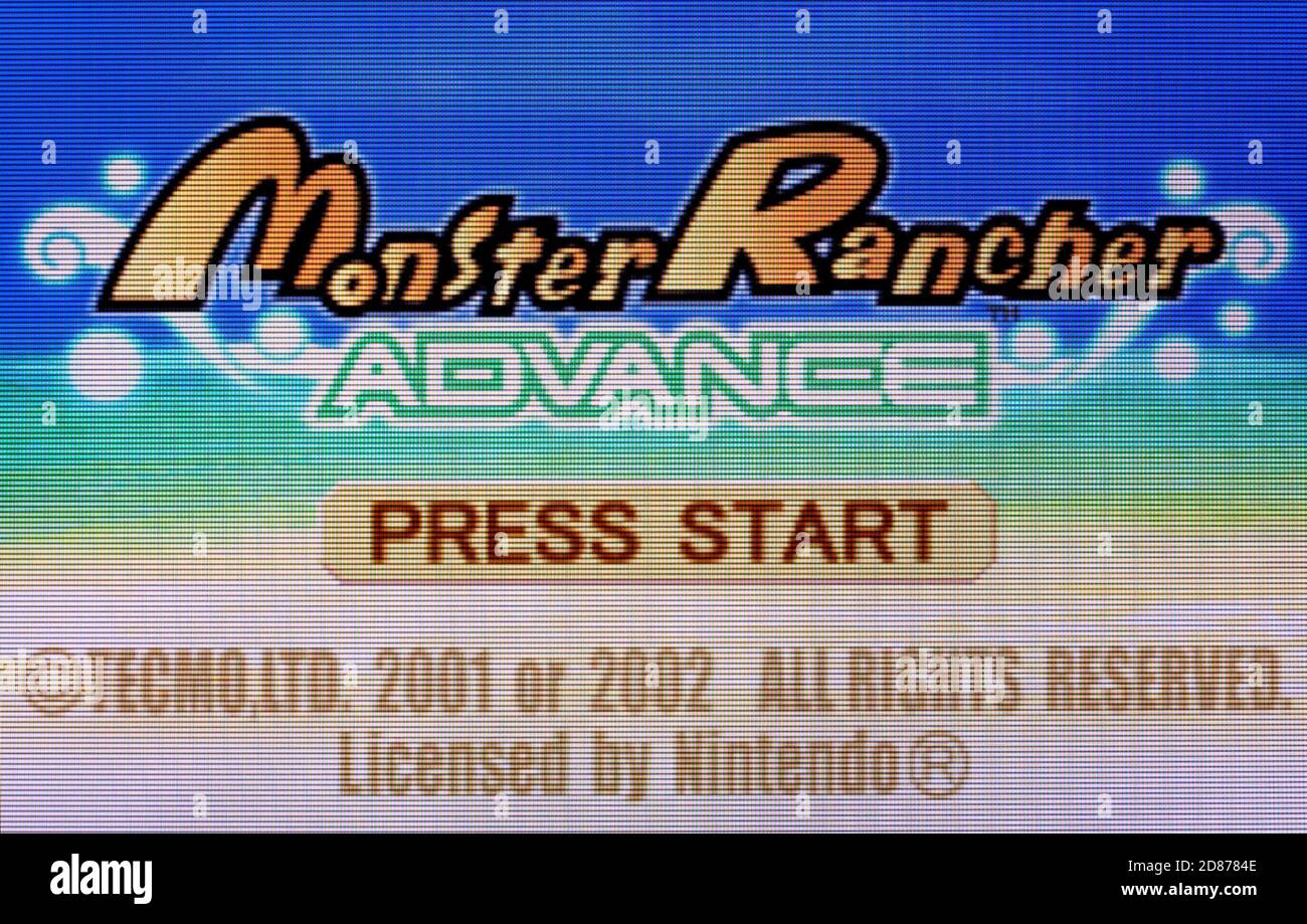Monster Rancher Advance - Nintendo Game Boy Advance Videogame - Editorial  use only Stock Photo - Alamy