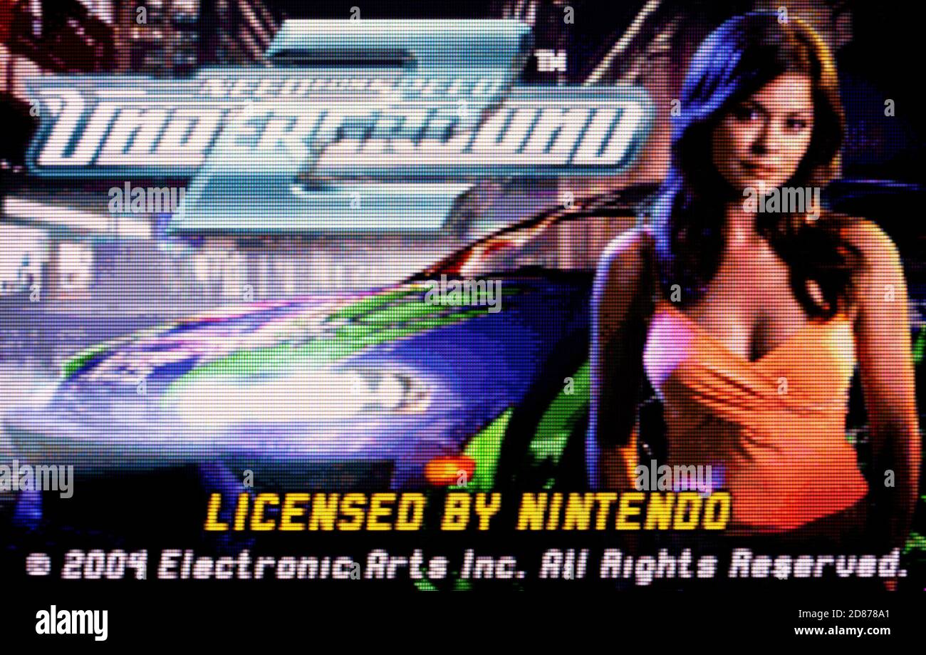 Need For Speed Underground 2 - Sony Playstation 2 PS2 - Editorial use only  Stock Photo - Alamy