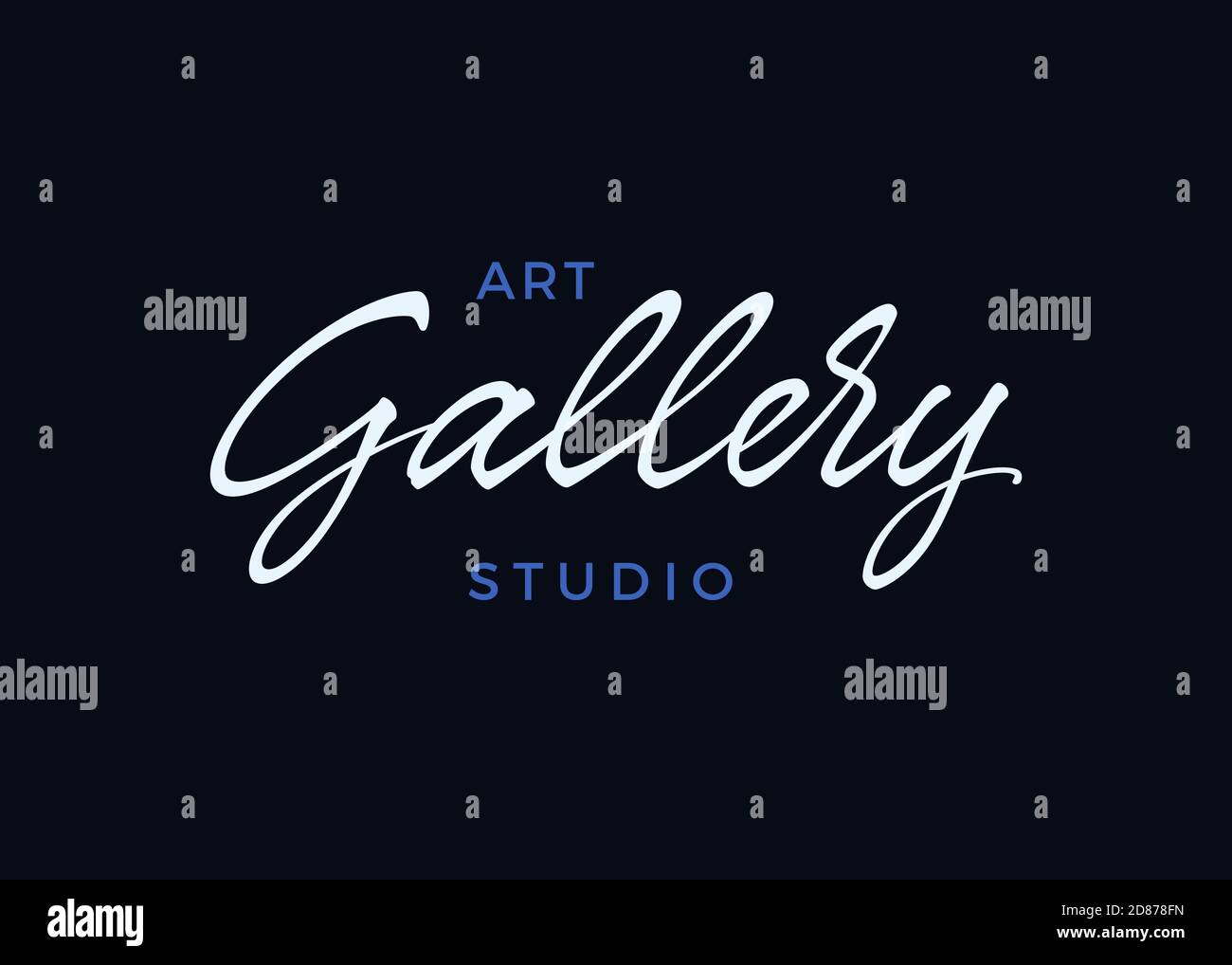 Gallery vector lettering Stock Vector Image & Art Alamy
