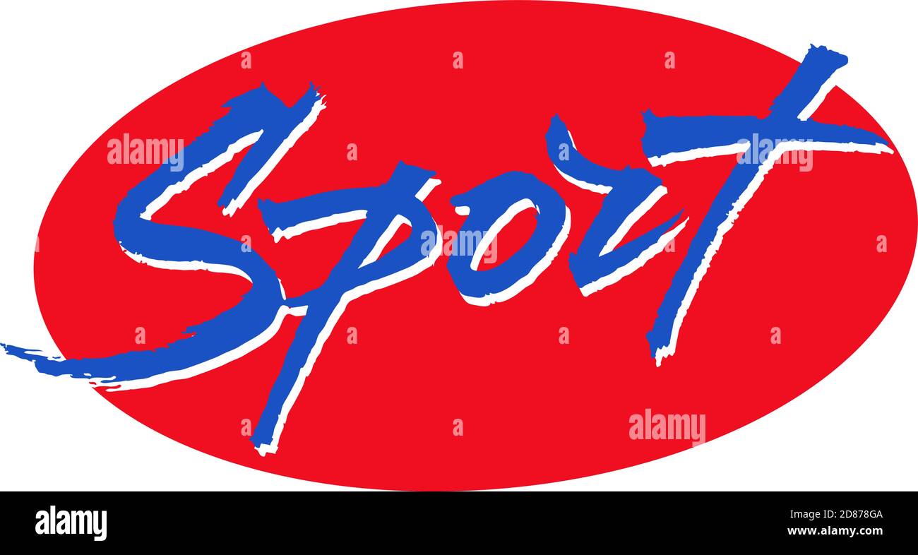 Sports Lettering Icon Vector sport design banner hi-res stock photography and images - Alamy