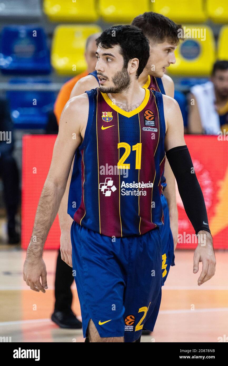 Alex Abrines of FC Barcelona during the Turkish Airlines EuroLeague  basketball match between Fc Barcelona and Real Madrid on October 23, 2020  at Pal C Stock Photo - Alamy
