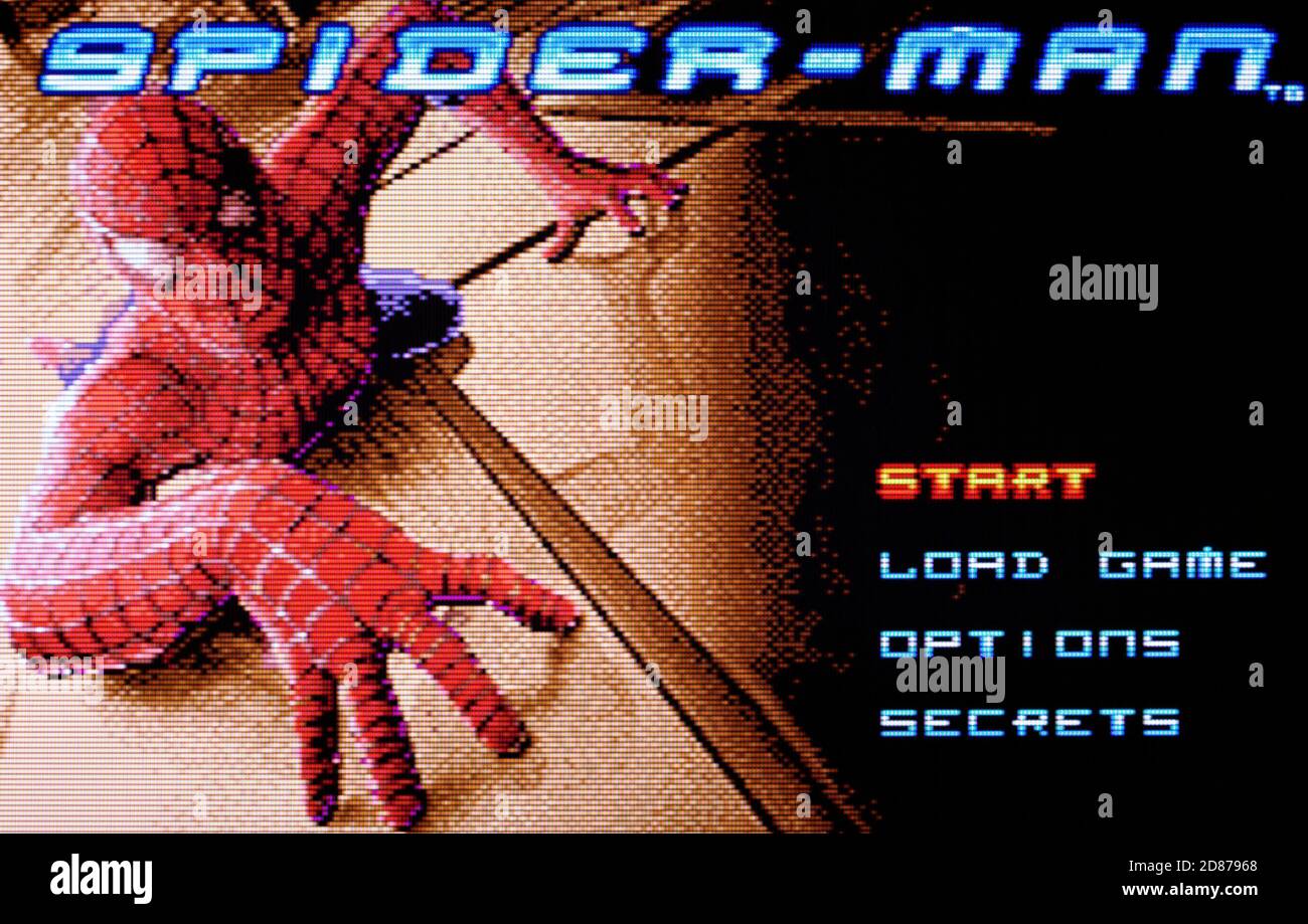 Spider Man Nintendo Game Boy Advance Videogame Editorial use