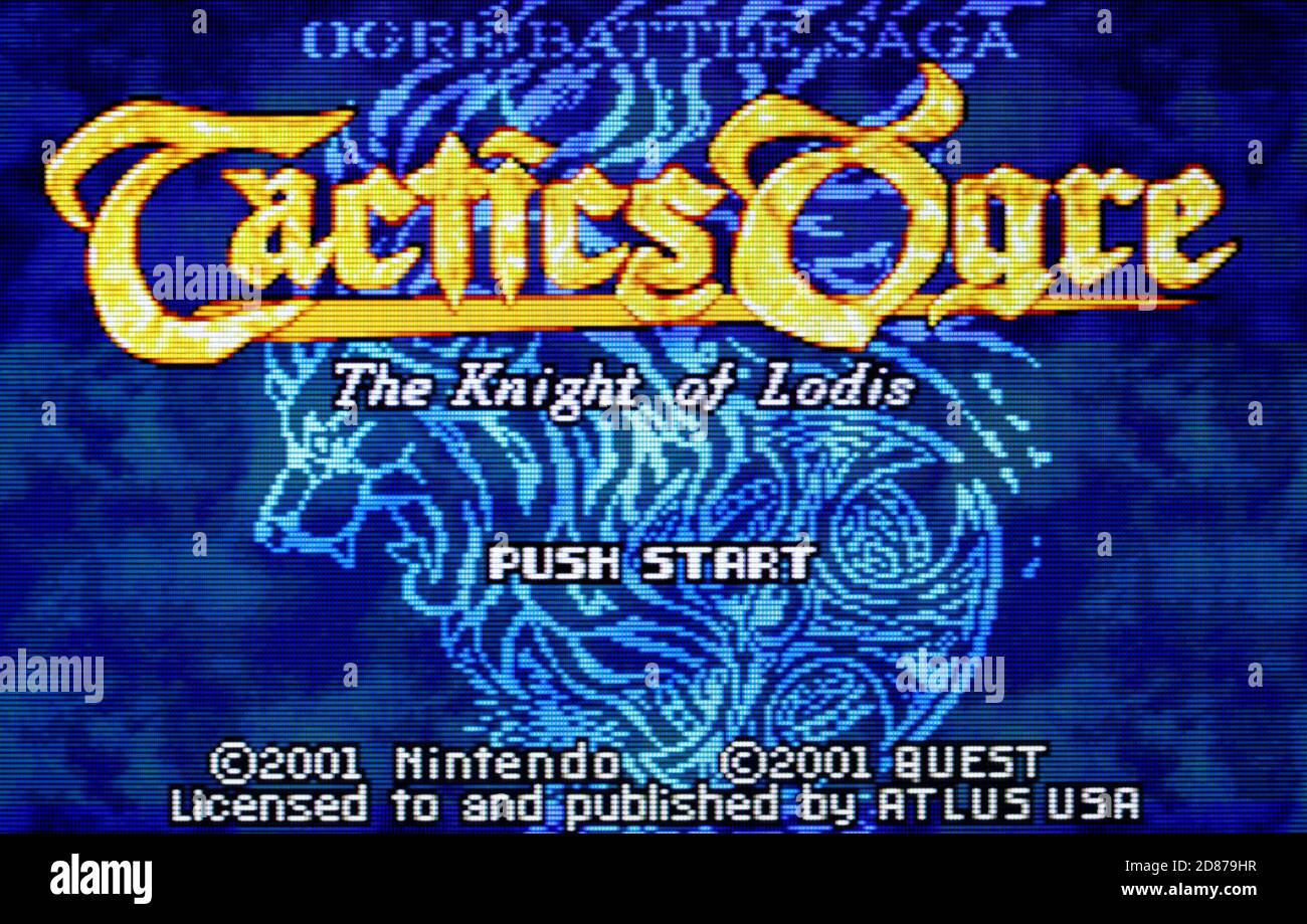 Tactics Ogre - The Knight Of Lodis - Gameboy Advance(GBA) ROM Download