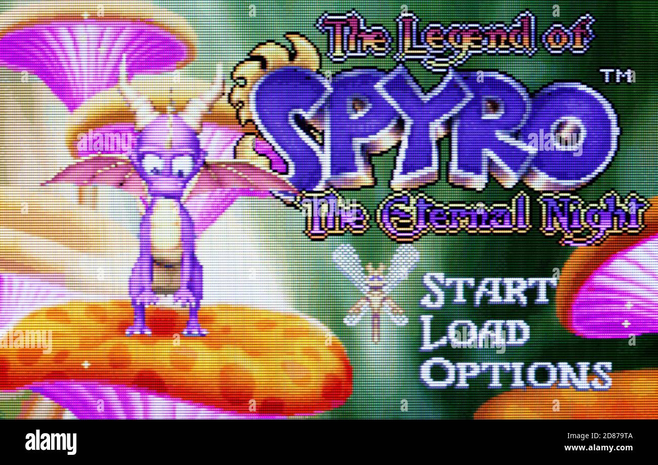 The Legend of Spyro - The Eternal Night - Nintendo Game Boy Advance Videogame - Editorial use only Stock Photo