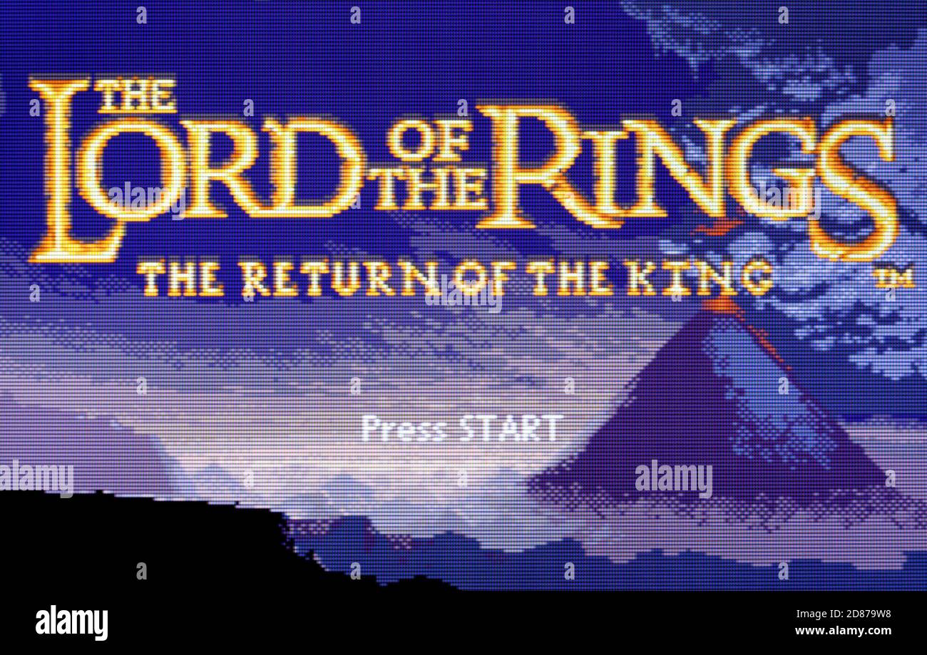 Lord of the Rings - Return of the King - Nintendo Game Boy Advance Videogame - Editorial use only Stock Photo