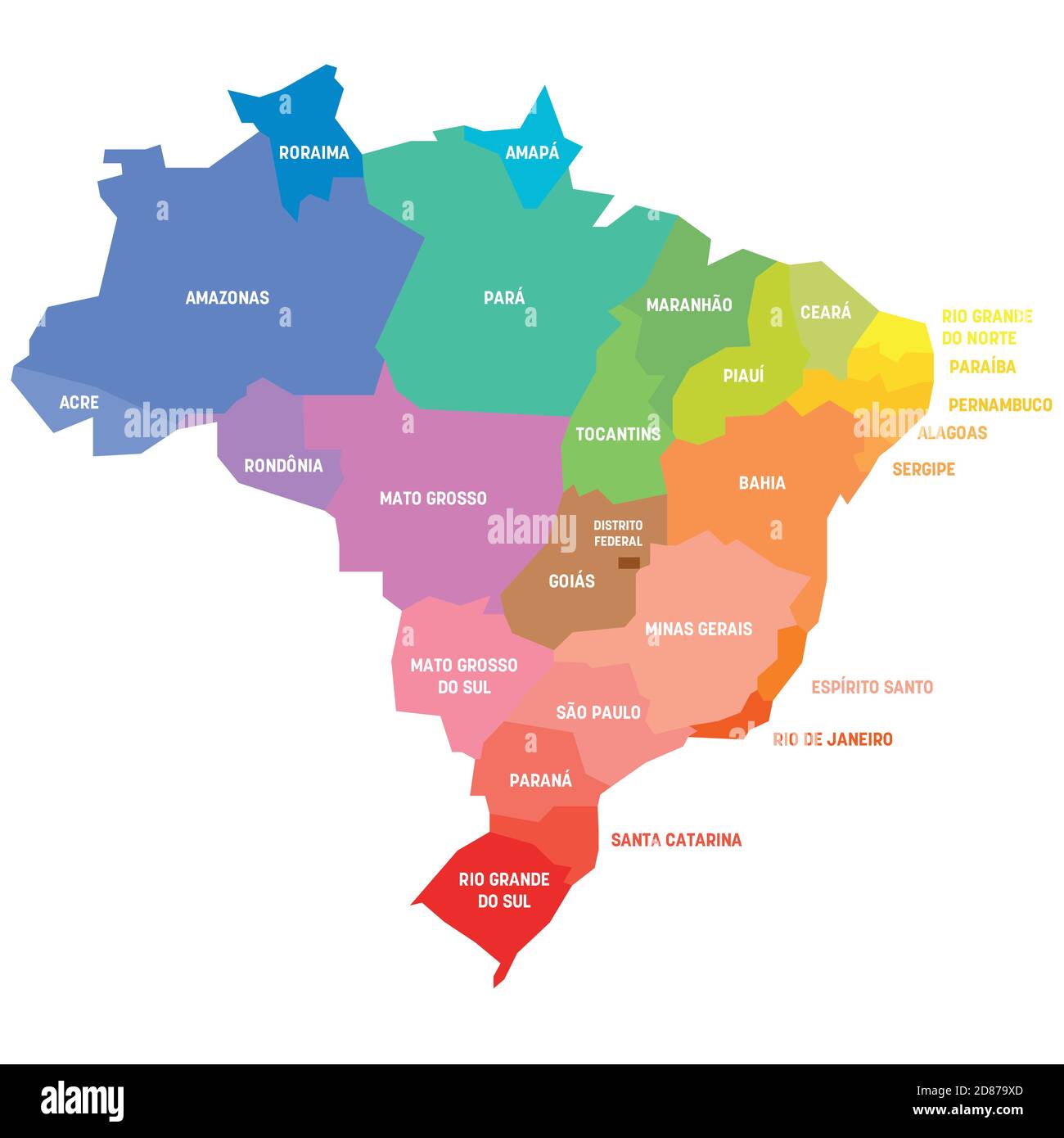 Premium Vector  Rondonia map state of brazil vector illustration