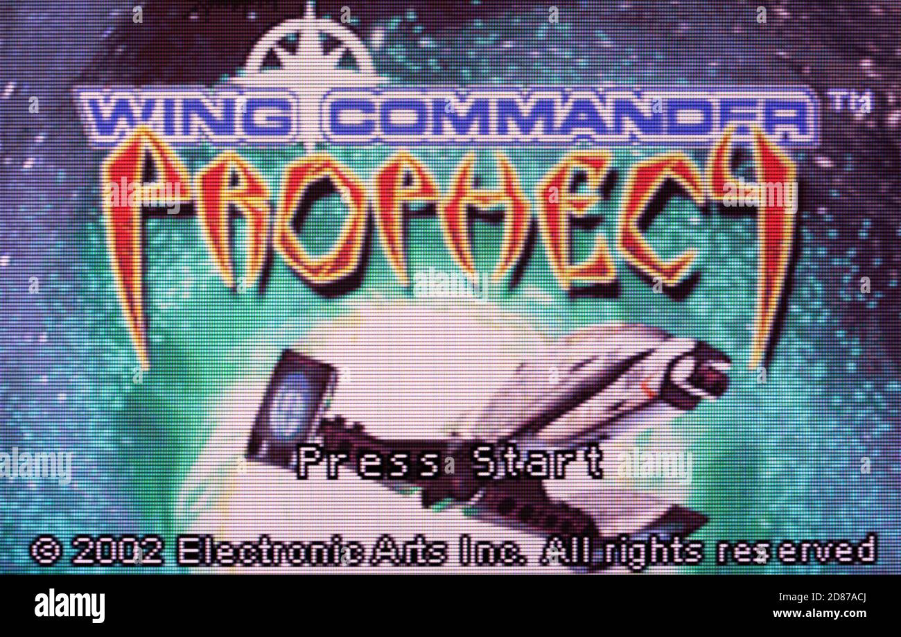 Wing Commander Prophecy - Nintendo Game Boy Advance Videogame - Editorial use only Stock Photo
