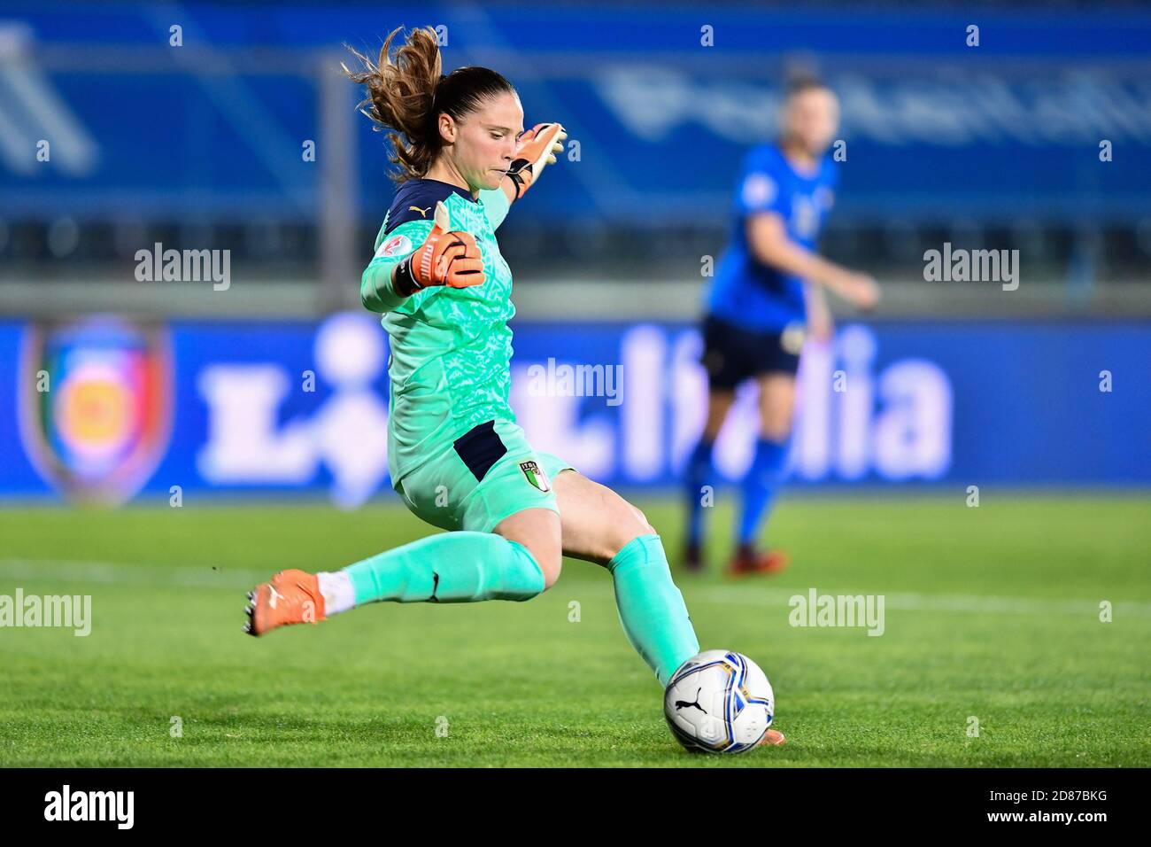 Carlo Castellani Stadium, empoli, Italy, 27 Oct 2020, Laura Giuliani (Italy) during Euro 2022 Qualifiers - Italy Women vs Denmark, Italian Soccer Team - Credit: LM/Lisa Guglielmi/Alamy Live News Stock Photo