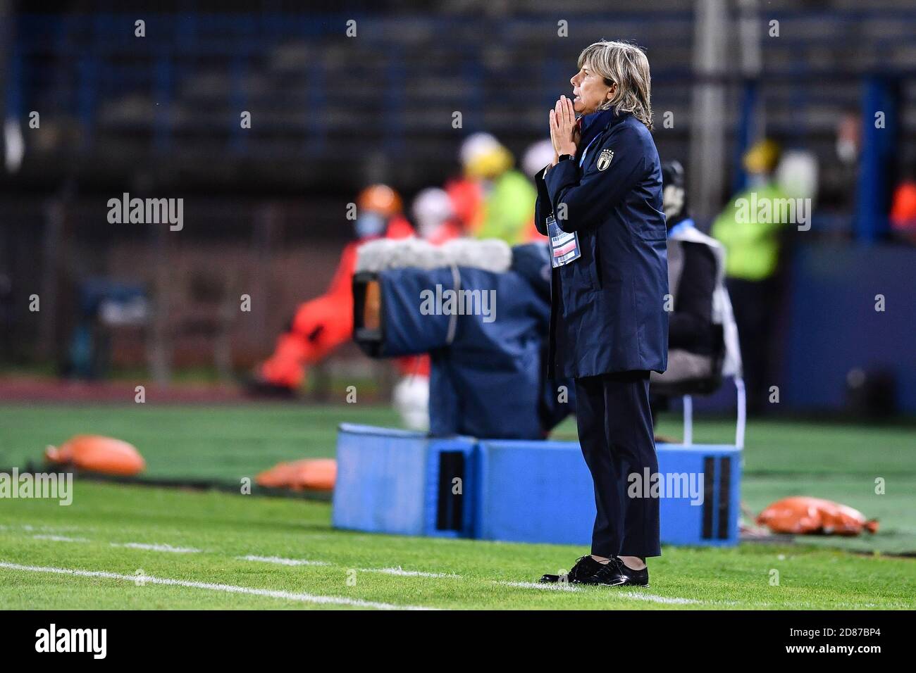 Carlo Castellani Stadium, empoli, Italy, 27 Oct 2020, Milena Bertolini (Head Coach Italy) during Euro 2022 Qualifiers - Italy Women vs Denmark, Italian Soccer Team - Credit: LM/Lisa Guglielmi/Alamy Live News Stock Photo