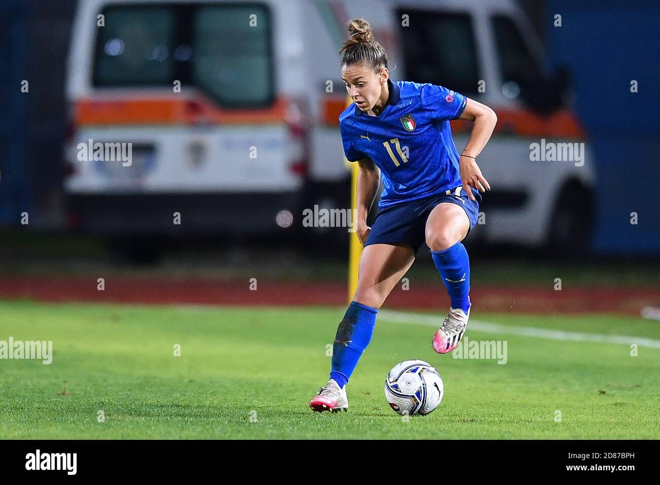 Carlo Castellani Stadium, empoli, Italy, 27 Oct 2020, Lisa Boattin (Italy) during Euro 2022 Qualifiers - Italy Women vs Denmark, Italian Soccer Team - Credit: LM/Lisa Guglielmi/Alamy Live News Stock Photo