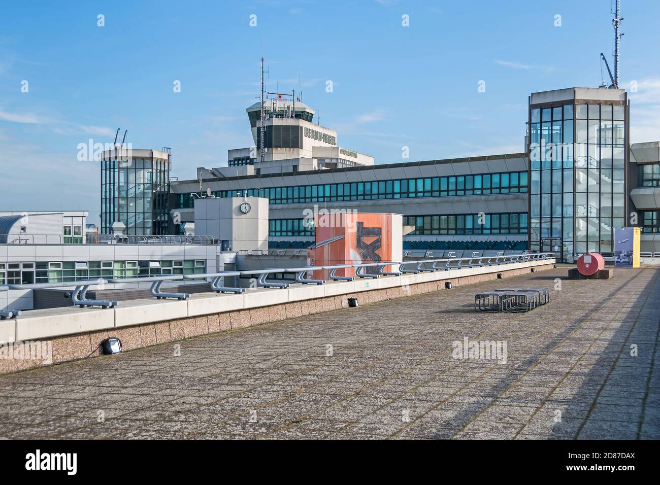 Berlin, Germany - October 22, 2020: Berlin Tegel Otto Lilienthal Airport that  is due to permanently close for commercial traffic as seen from a visit Stock Photo
