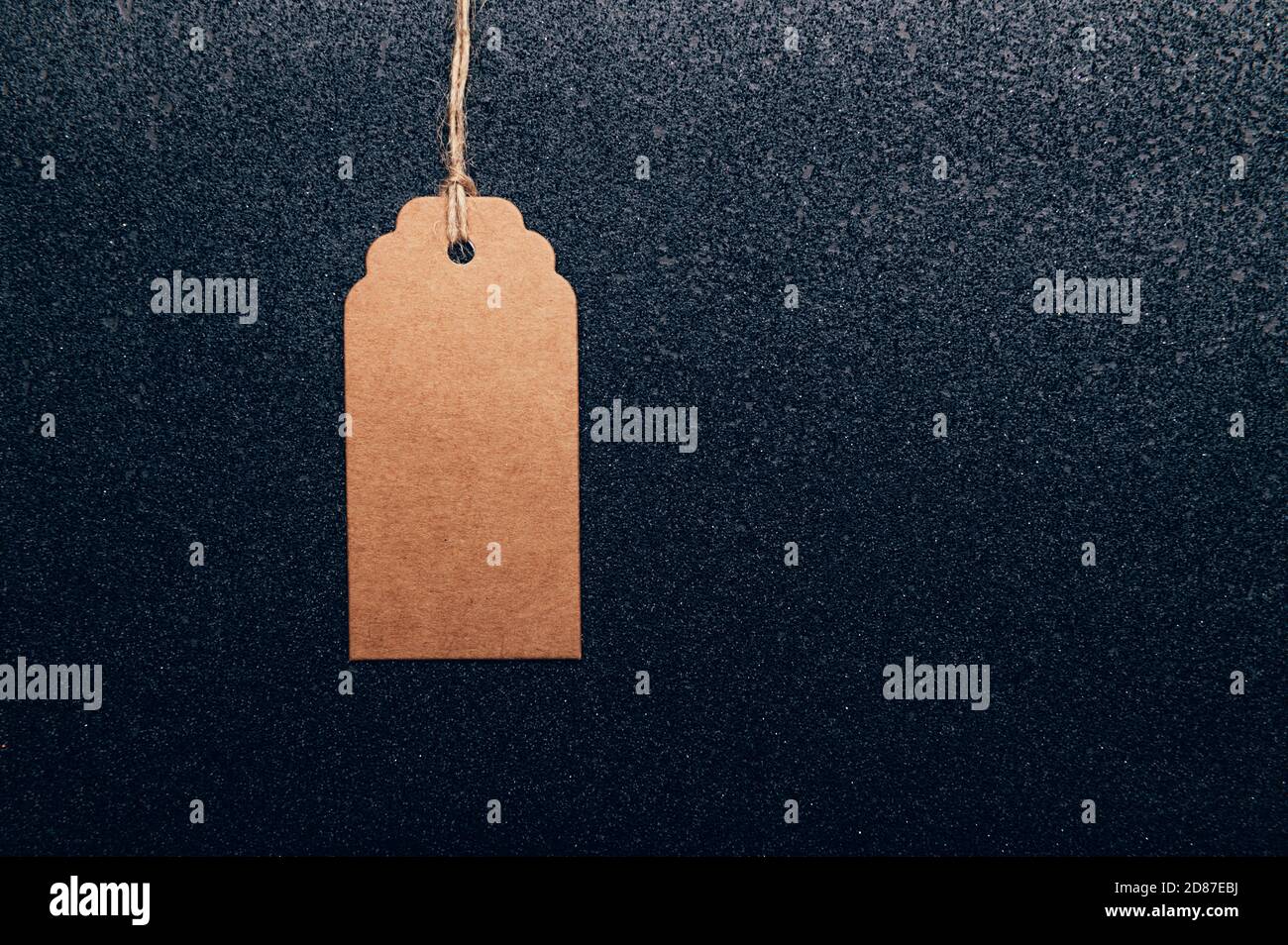 Brown Kraft Paper Gift Tag Stock Photo Alamy