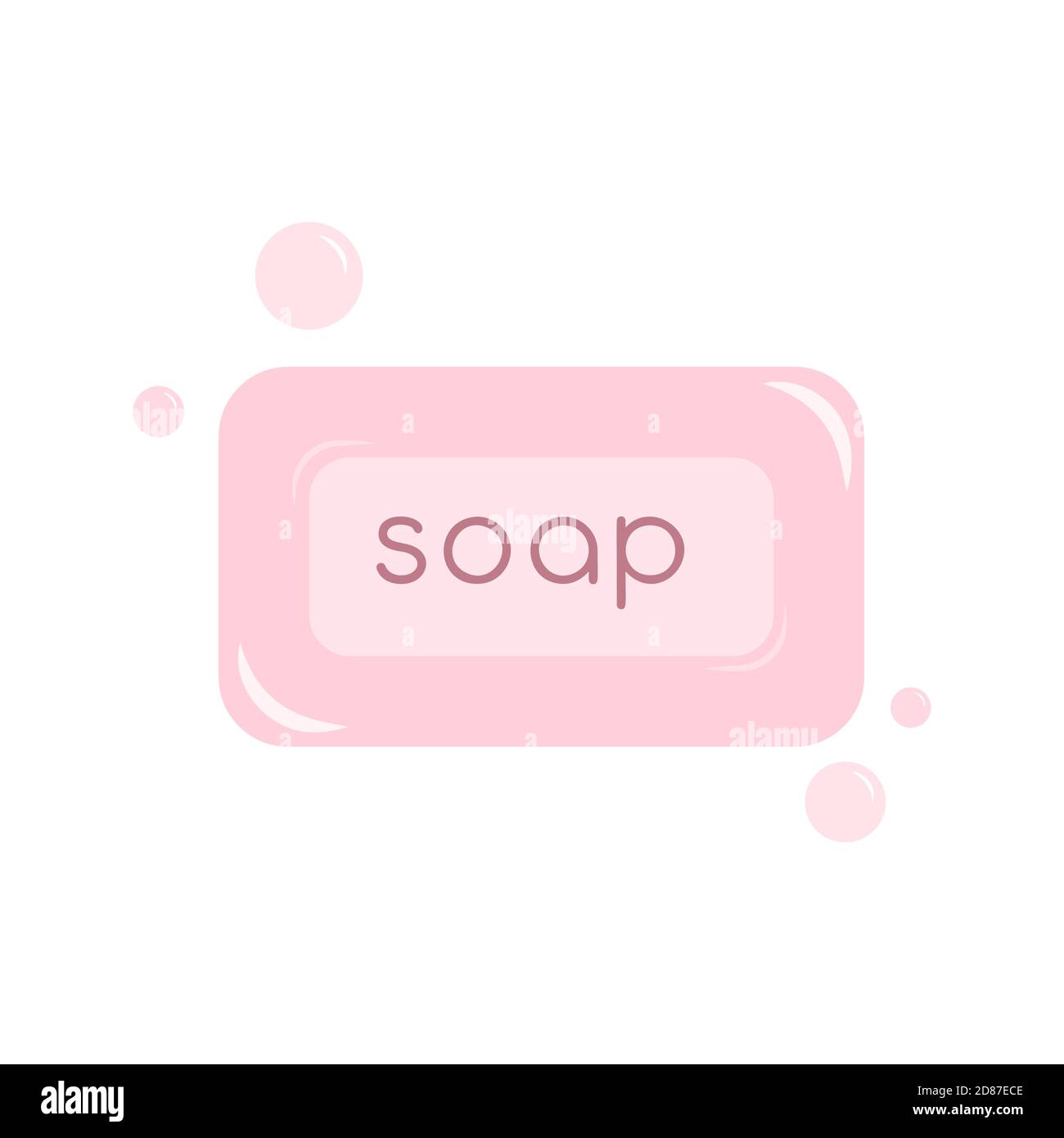 Soap isolated icon Vector illustration in flat design Stock Vector