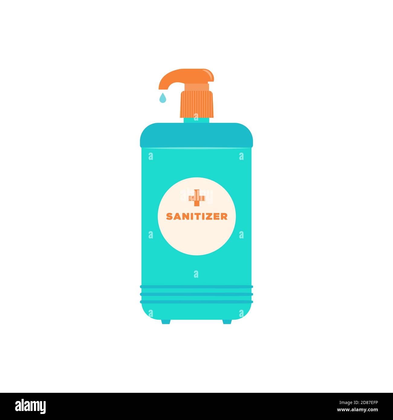 Sanitizer isolated icon Vector illustration in flat design Stock Vector