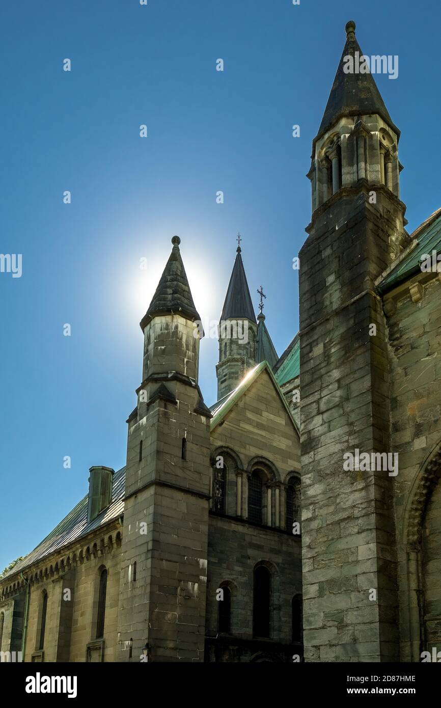 Nidaros Cathedral, Cathedral, Trondheim, Trøndelag, Norway, Scandinavia, Europe, adventure trip, Office of the Presidents of the Norwegian Bishops' Co Stock Photo