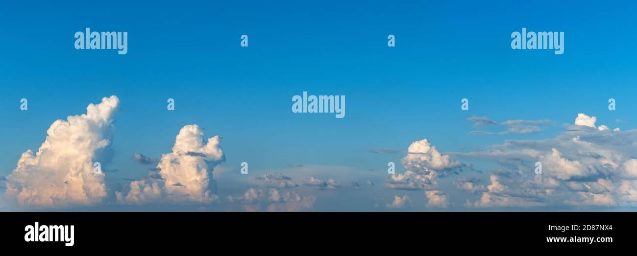 Blue sky with white clouds for natural background Stock Photo - Alamy