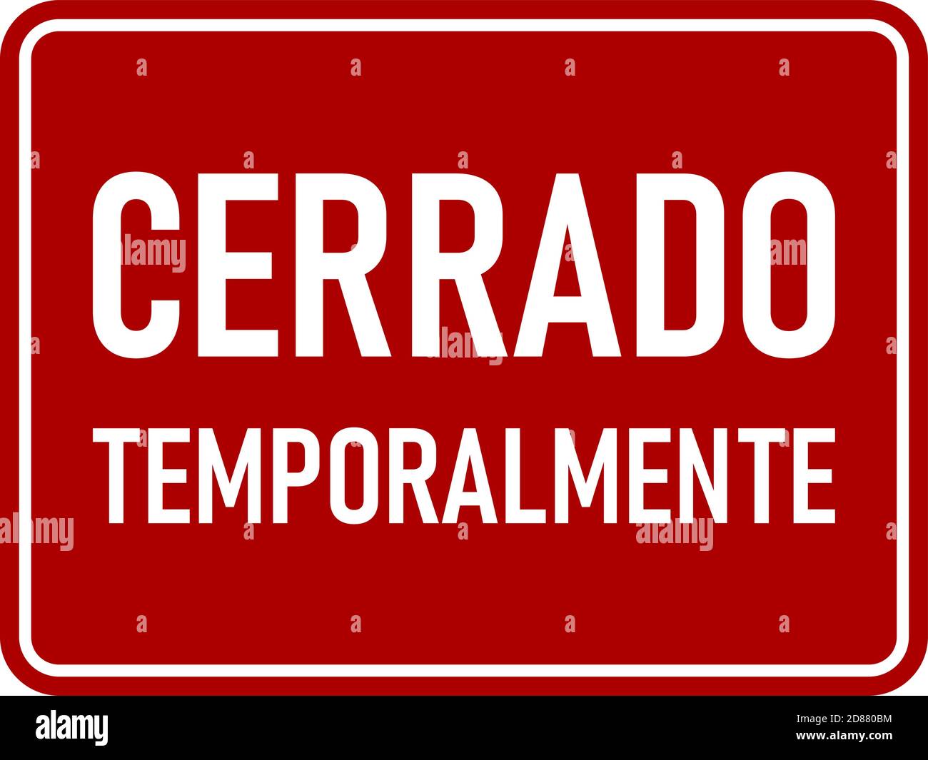 Cerrado sign Stock Vector Images - Alamy