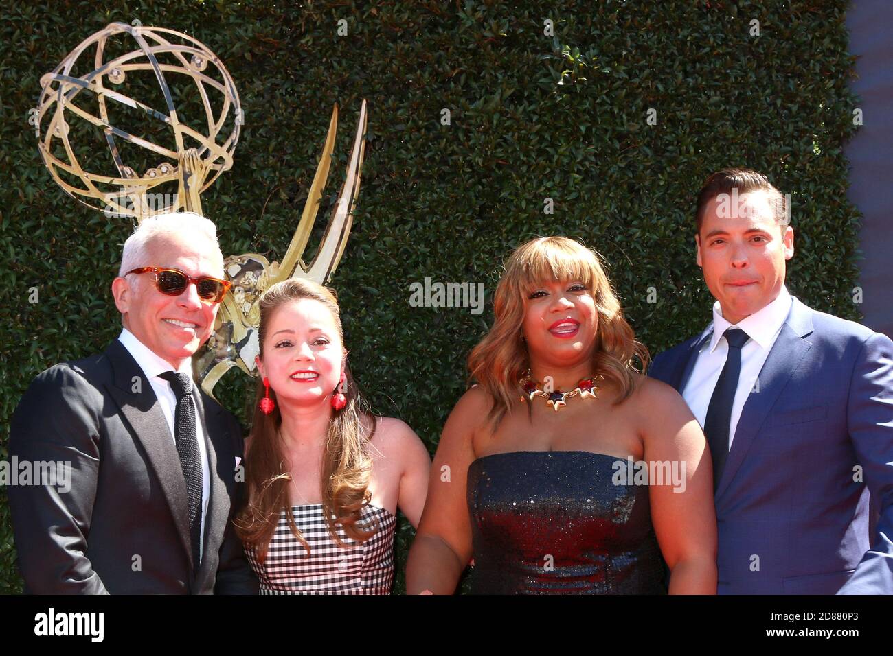 LOS ANGELES - APR 30:  The Kitchen, Geoffrey Zakarian, Marcela Valladolid, Sunny Anderson, Jeff Mauro at the 44th Daytime Emmy Awards - Arrivals at the Pasadena Civic Auditorium on April 30, 2017 in Pasadena, CA Stock Photo