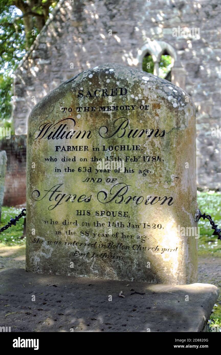 Scotland. Alloway village.Ayrshire. The home of Robert Burns.Robbie