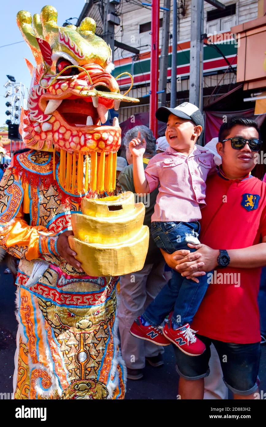 Chinese New Year Parade, Chiang Mai, Thailand Stock Photo