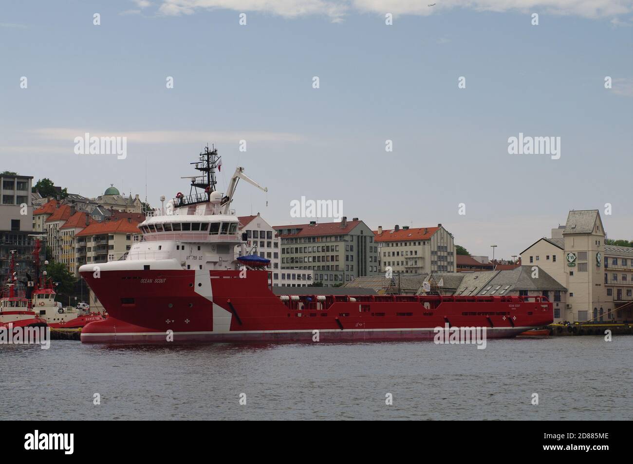 Ocean Scout;Dina Scout;IMO;9663025;Bergen;Norway;Noreg;Norge;Offshore Supply;ship;vessel Stock Photo