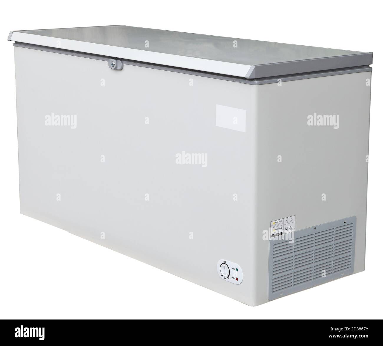 Commercial chest freezers Stock Photo