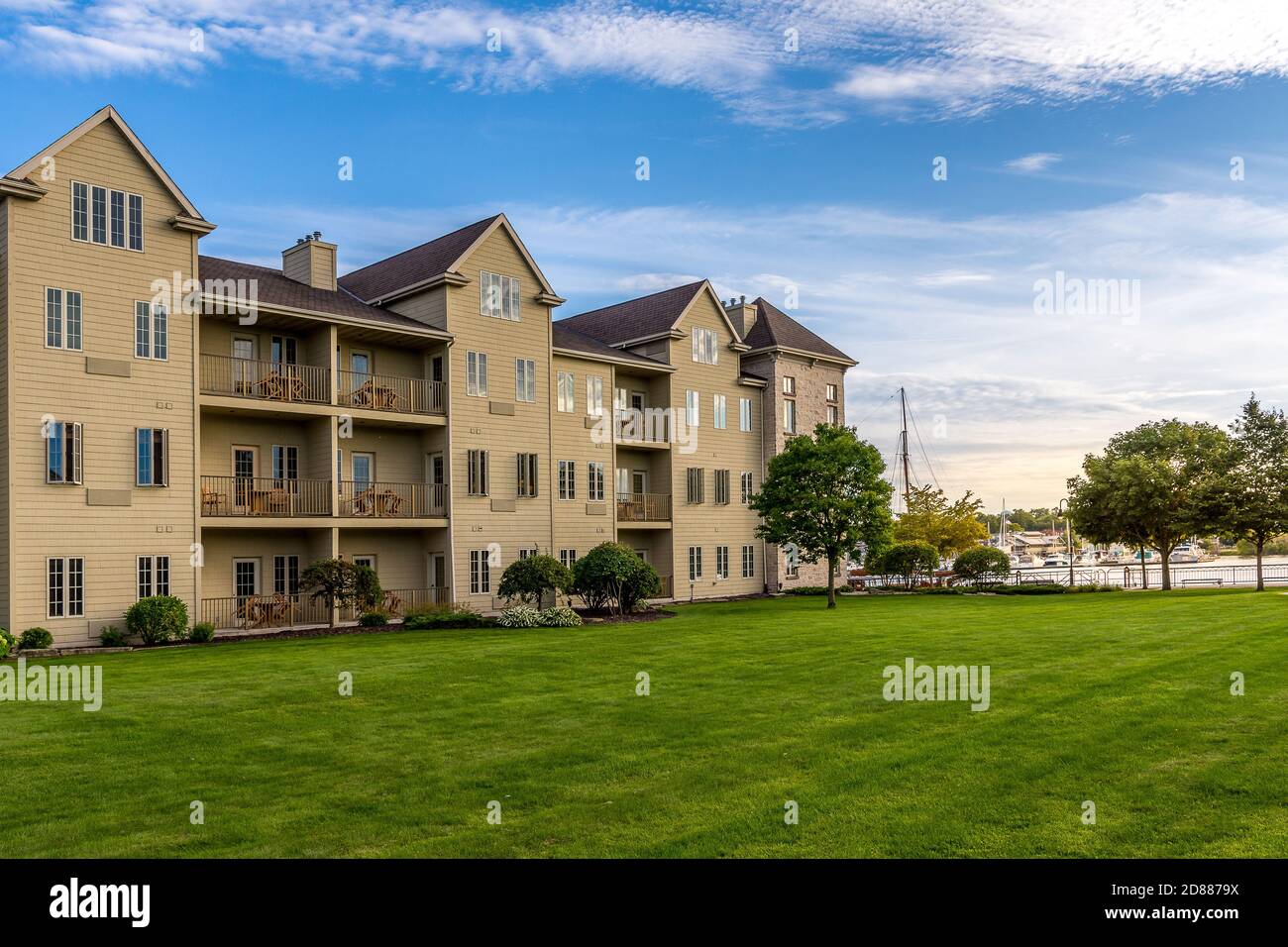 Residential Buildings in Sturgeon Bay, Wisconsin Stock Photo Alamy
