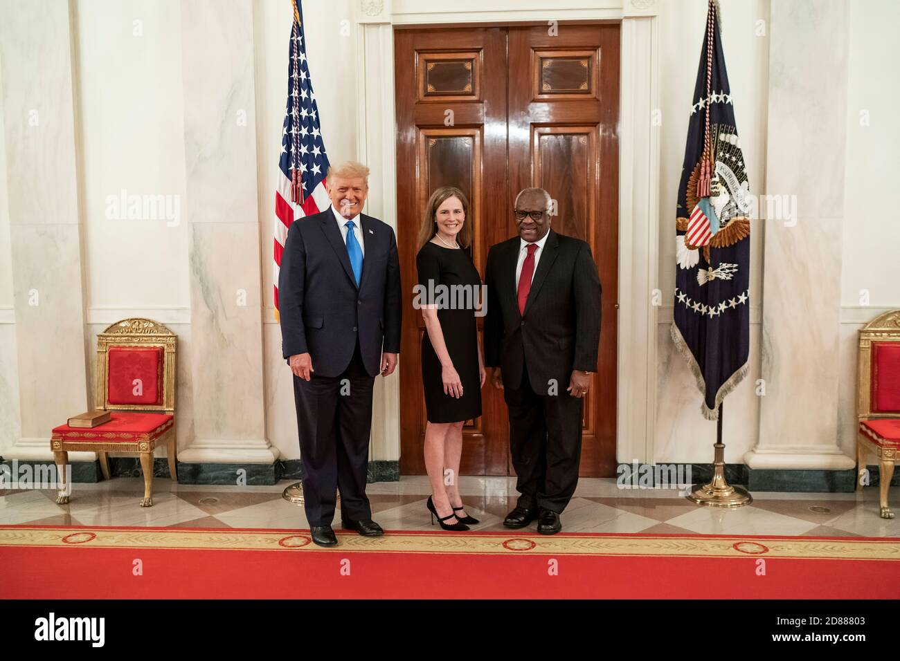 The Swearing-in Ceremony of the Honorable Amy Coney Barrett as Associate Justice of the US Supreme Court Stock Photo