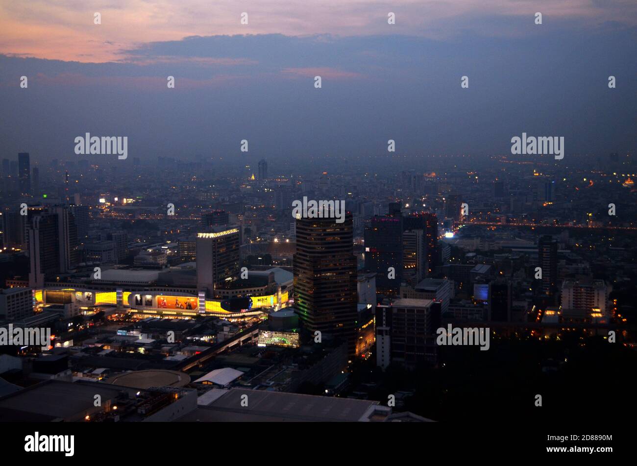 Bangkok, Thailand - View from Red Sky Bar at Twilight Stock Photo - Alamy