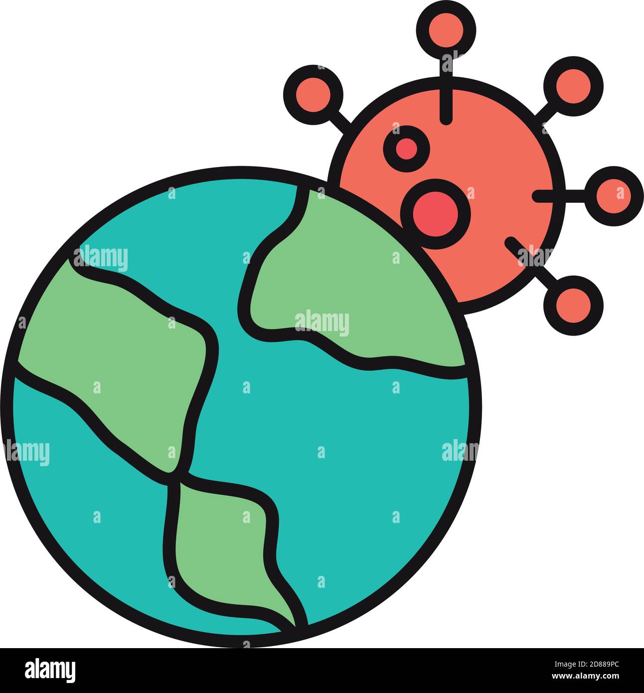 virus protection, world map coronavirus covid 19 pandemic vector ...