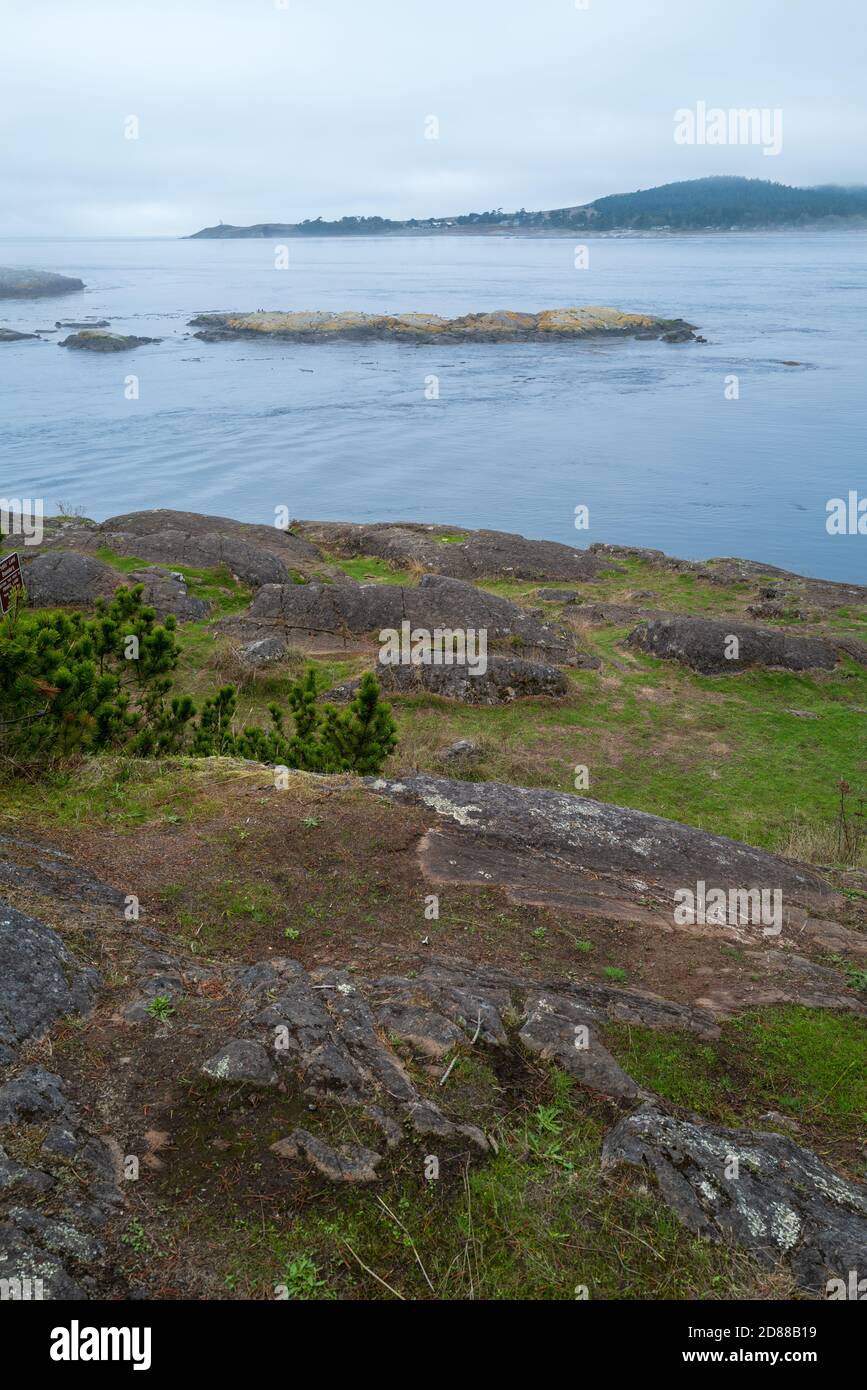 San Juan Island as viewed from Shark Reef Sanctuary, Lopez Island
