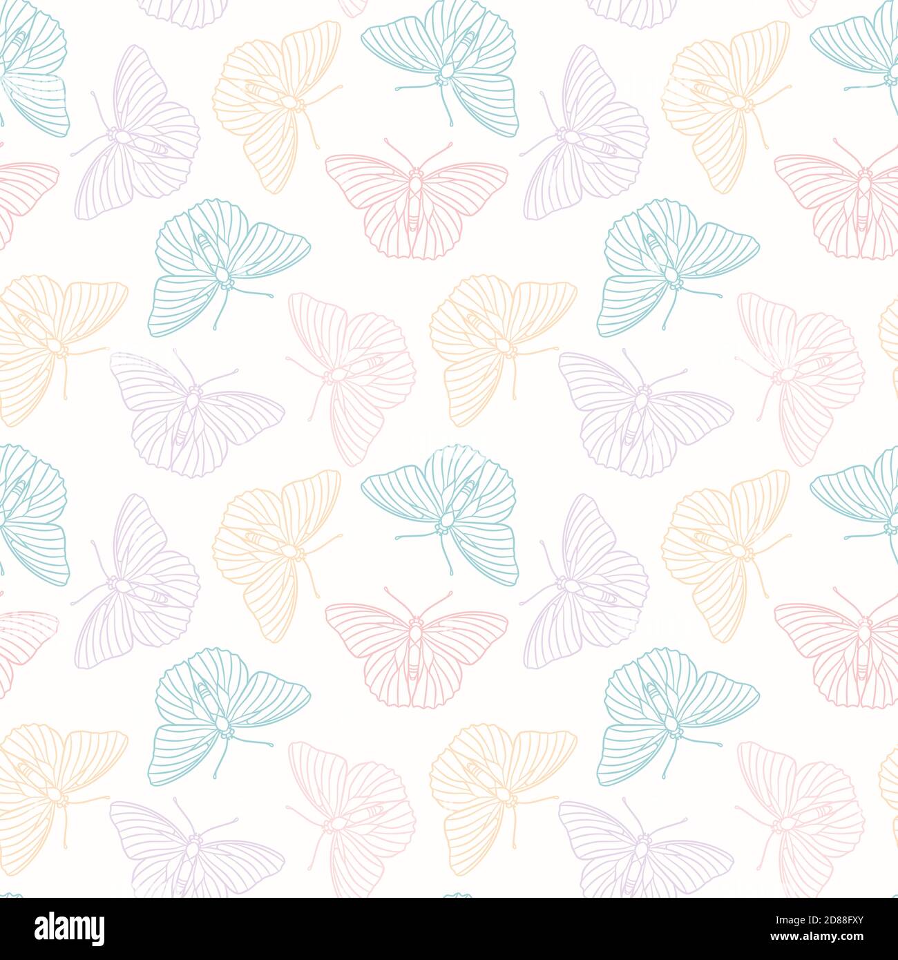 Pastel Butterfly White Line Art Creative Business Powerpoint Background For  Free Download  Slidesdocs