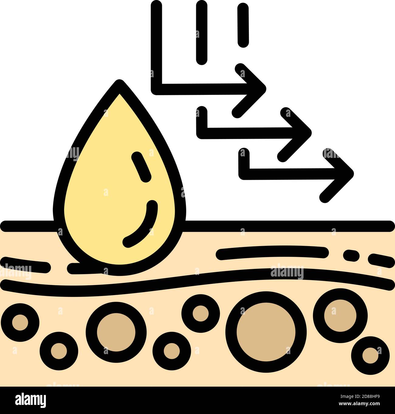 Sunscreen skin protection icon. Outline sunscreen skin protection