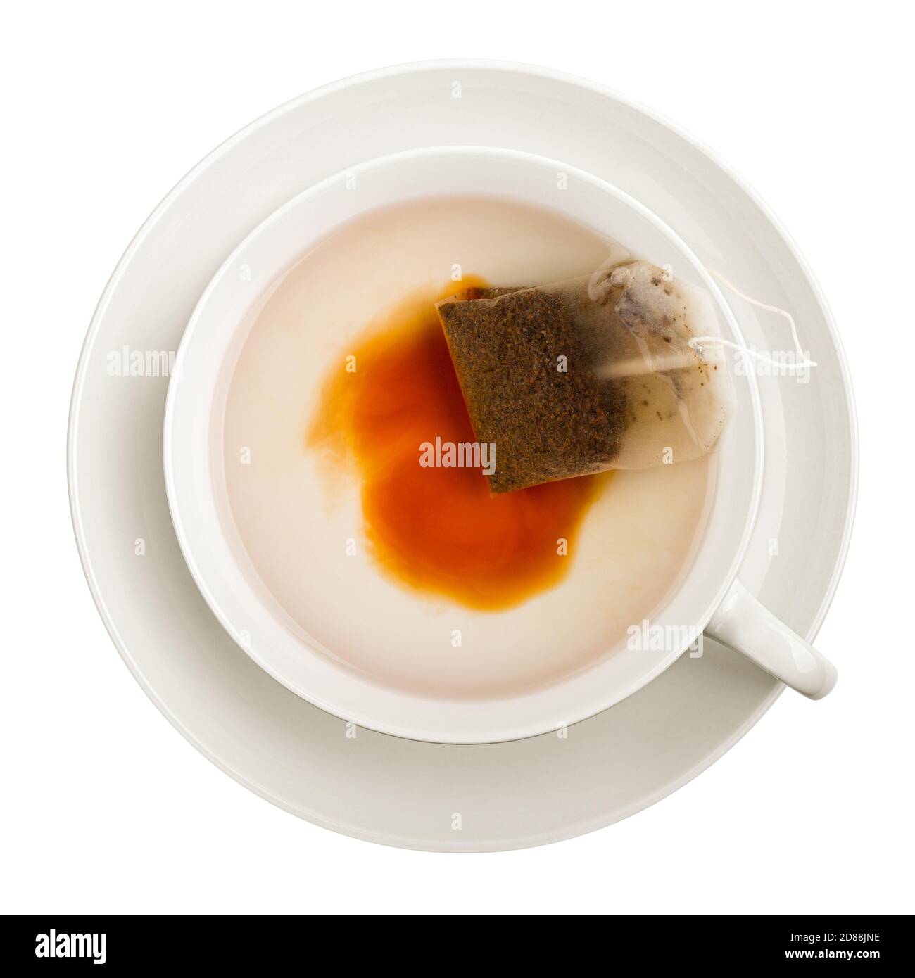 Cup of tea, isolated on white background, clipping path, full depth of ...