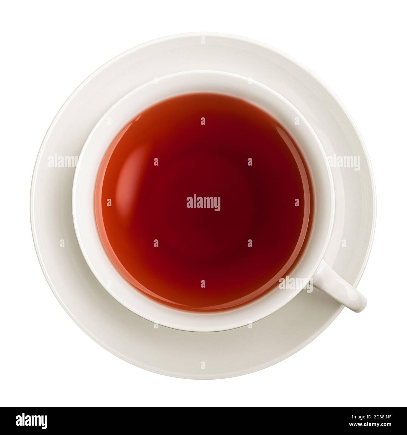 Cup of tea, isolated on white background, clipping path, full depth of ...