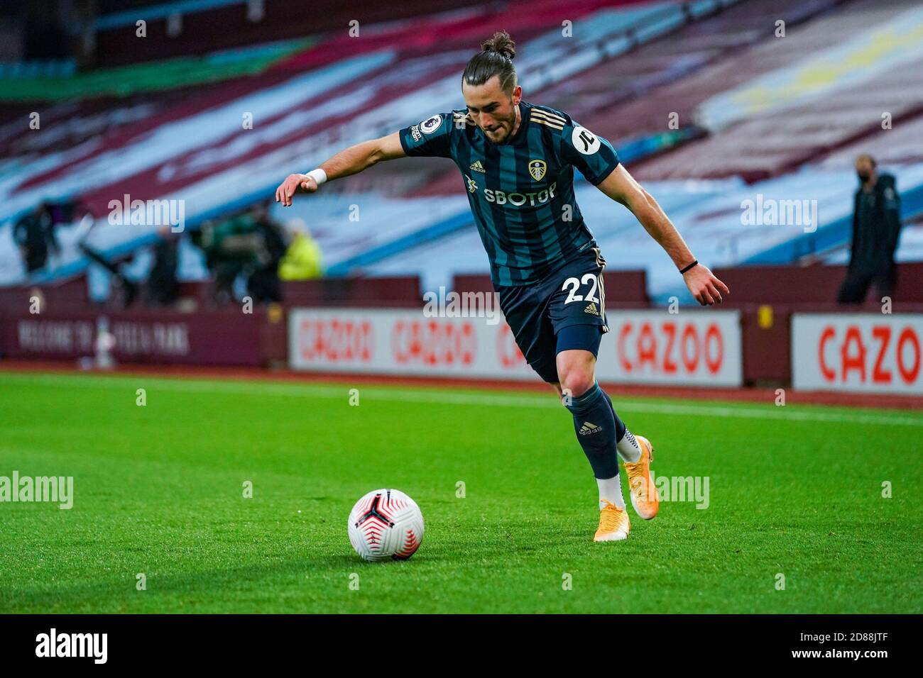 Leeds United midfielder Jack Harrison during the English championship Premier League football match between Aston Villa and Leeds United on October  C Stock Photo