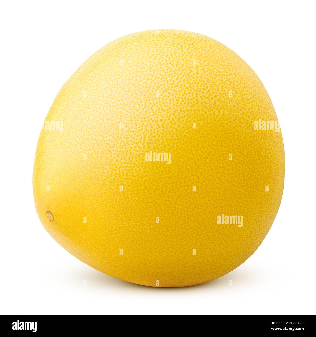 yellow pomelo, isolated on white background, clipping path, full depth