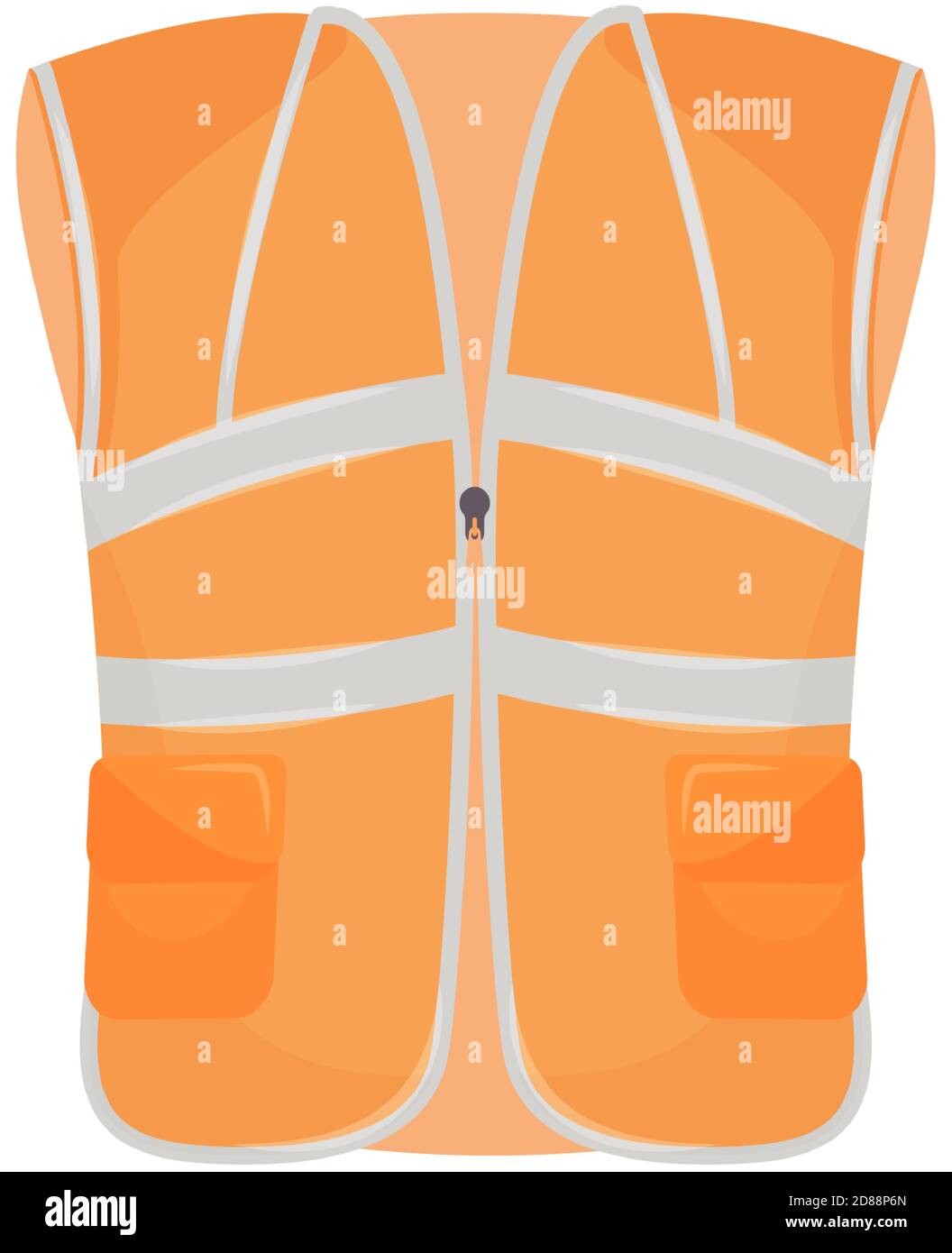 Protective vest cartoon vector illustration Stock Vector