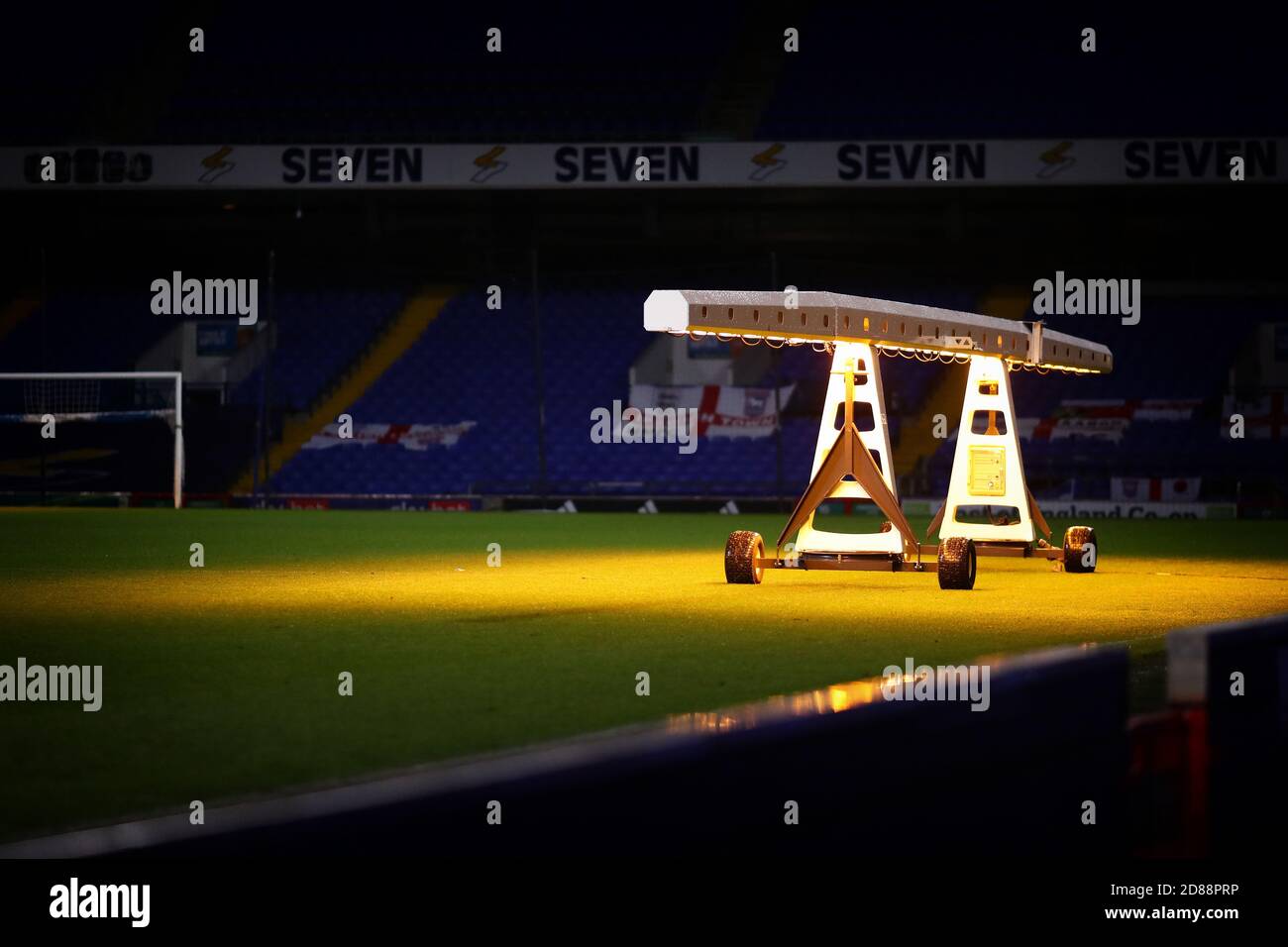 Artificial lighting rig is seen after the match - Ipswich Town v Gillingham, Sky Bet League One, Portman Road, Ipswich, UK - 27th October 2020  Editorial Use Only - DataCo restrictions apply Stock Photo