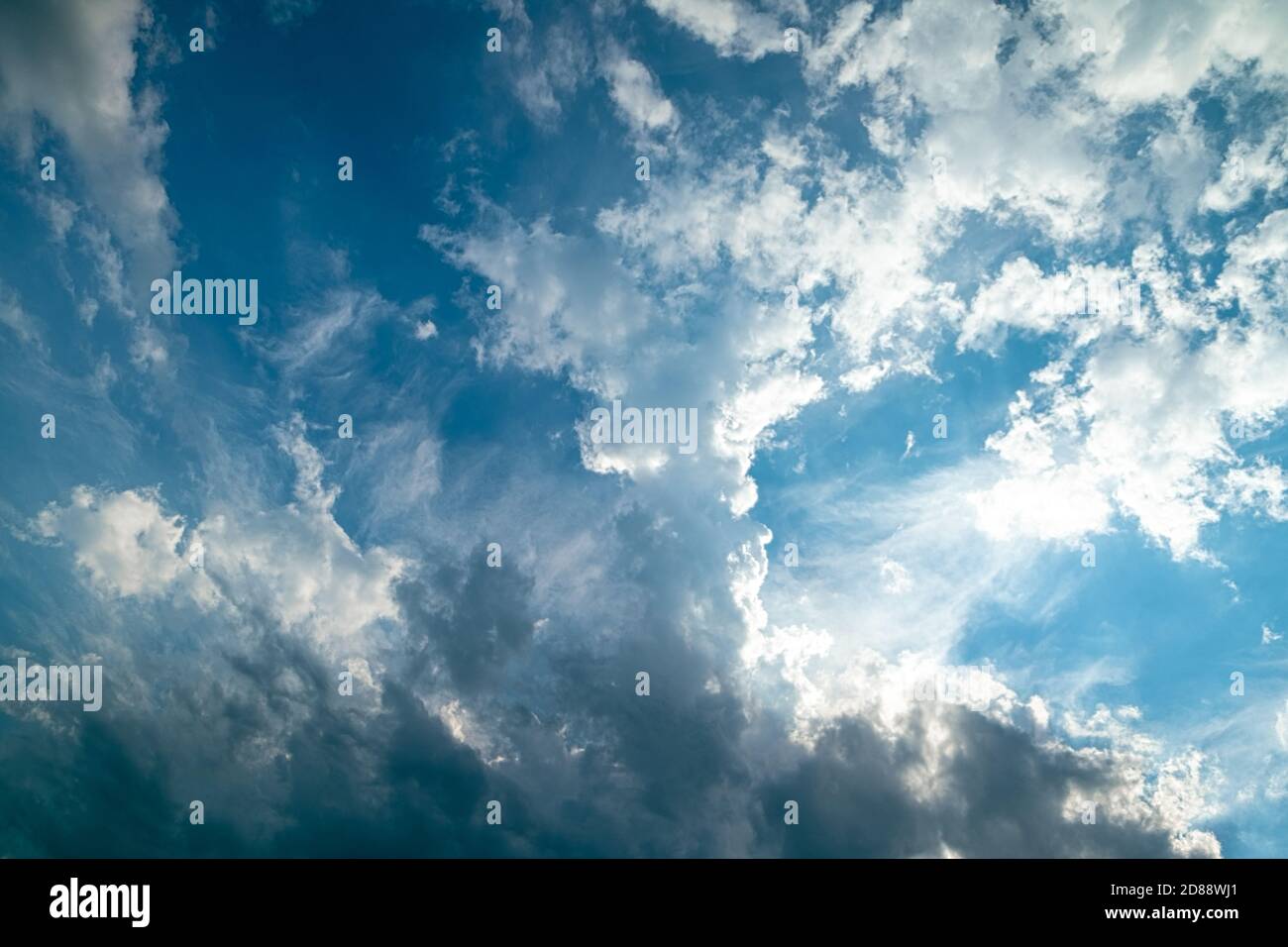 Blue sky background with clouds. amazing clouds Stock Photo