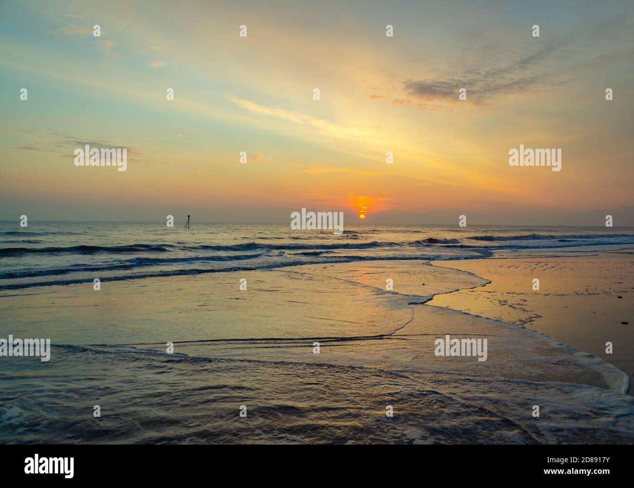 beach at sutton on sea Stock Photo - Alamy