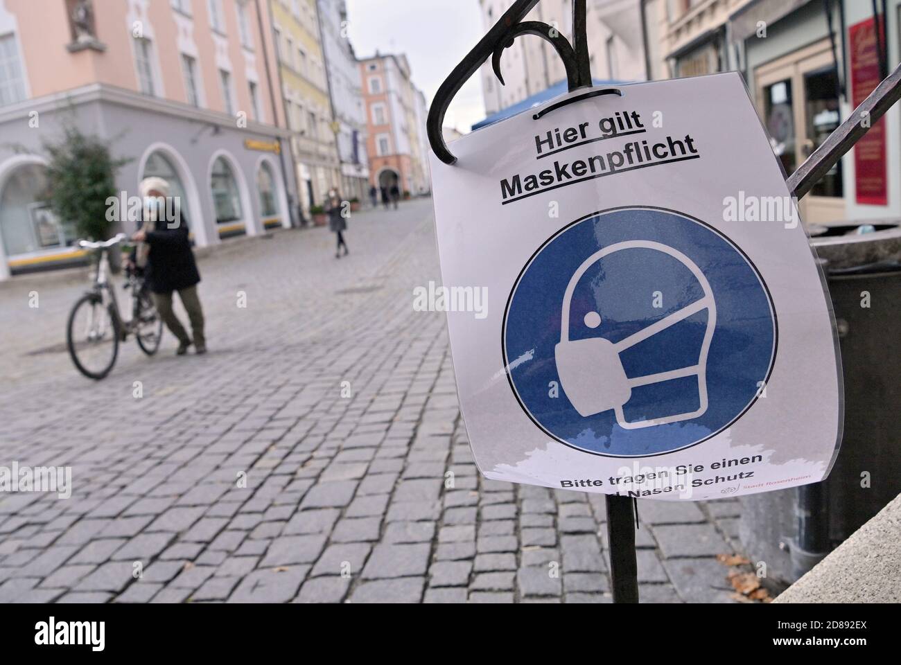 Munich, Germany. 28th Oct, 2020. A sign with the inscription