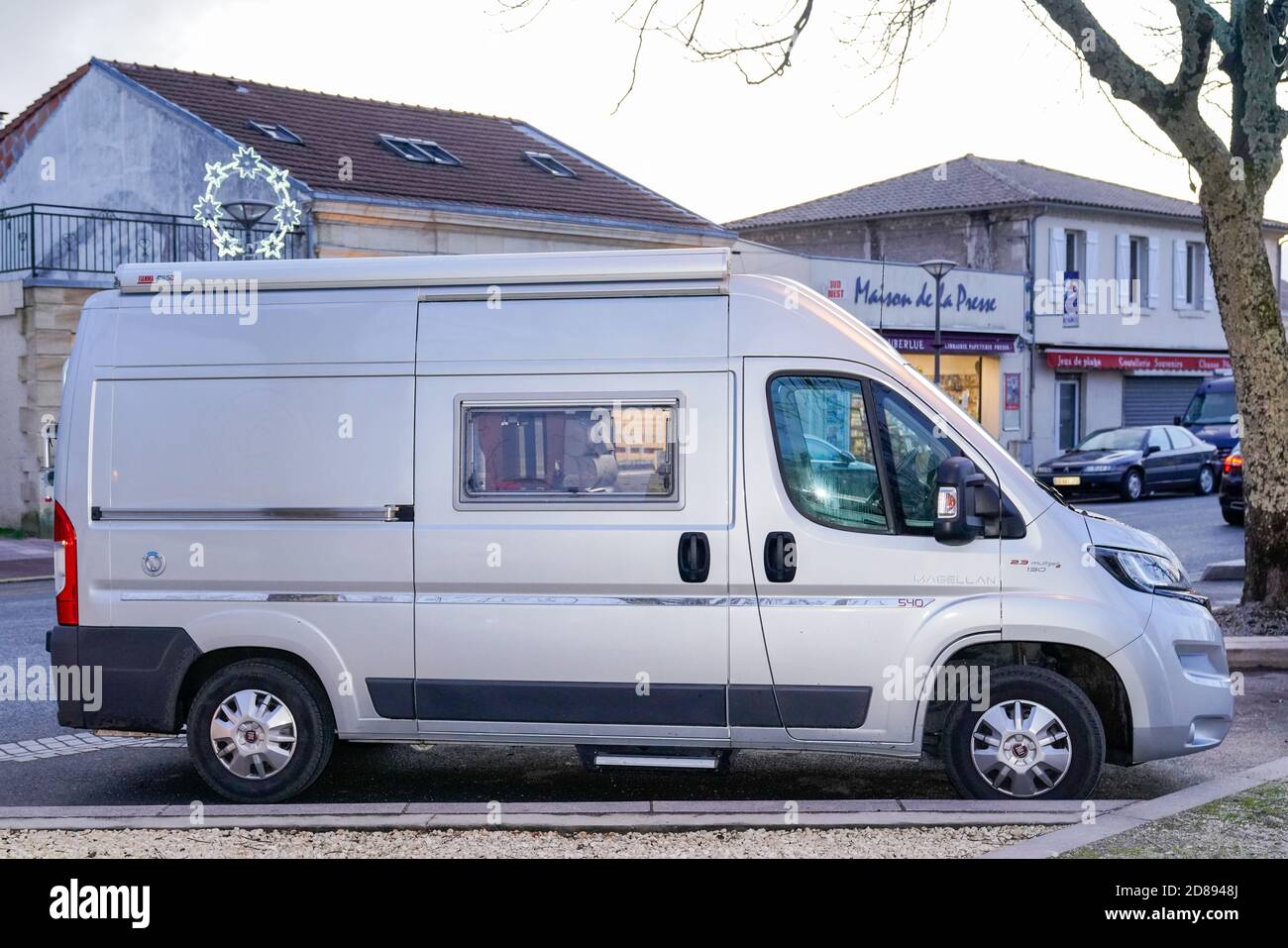 Ares, Aquitaine / France - 16 10 2020 : Fiat ducato RV holiday trip in  motorhome Caravan car Vacation with camper van parked in city Stock Photo -  Alamy