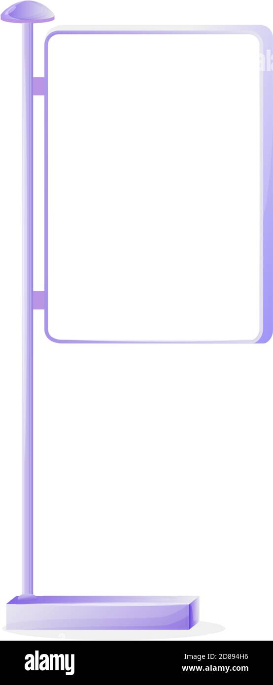 Urban vector advert board sign illustration Stock Vector
